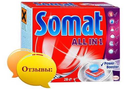 Отзиви за таблетки за съдомиялна машина Somat