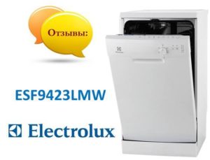 Anmeldelser om opvaskemaskine Electrolux ESF9423LMW