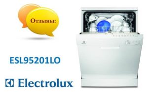 Reviews about the dishwasher Electrolux ESL95201LO