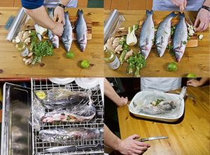 בישול דגים במדיח הכלים