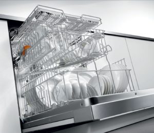 Water in a new dishwasher upon purchase