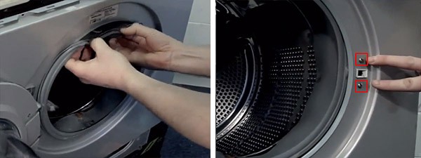 Replacing the cuff on the LG_8 washer