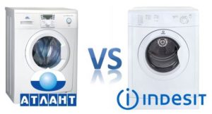 Mesin basuh yang mana lebih baik daripada Indesit atau Atlant?