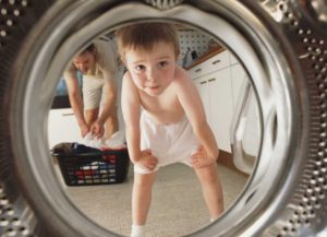 Como ativar e desativar o bloqueio de crianças na máquina de lavar roupa LG