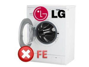 Come correggere l'errore FE nella lavatrice LG