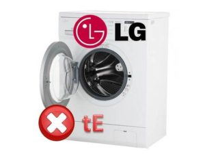 Fel tE på LG tvättmaskin