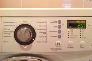 Modes and programs of washing in the LG washing machine