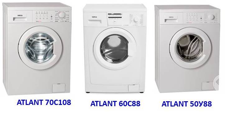 skalbimo mašinos „Atlant“