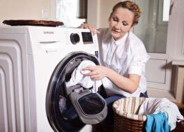 Revisão da máquina de lavar roupa Samsung com lavanderia extra