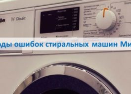 Mã lỗi cho máy giặt Mile