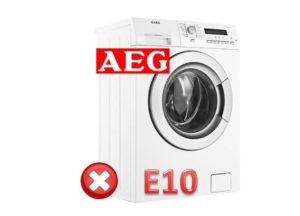 Klaida E10 „AEG“ skalbimo mašinoje