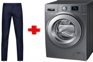 Sådan vaskes bukser i en vaskemaskine