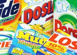 Tipos y tipos de detergentes en polvo