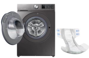 Was tun, wenn Sie die Windel mit anderen Dingen in der Waschmaschine waschen?