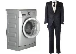 Как да перете мъжки костюм в пералня