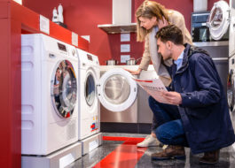 Memeriksa mesin basuh selepas pembelian