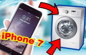 What should I do if I washed an iPhone in a washing machine?