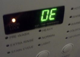 שגיאה 03 במכונת הכביסה של LG
