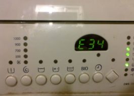 Lỗi E34 trong máy giặt Electrolux