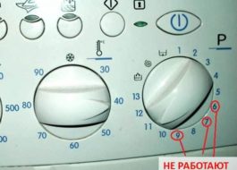 Не всички режими работят в пералната машина Indesit