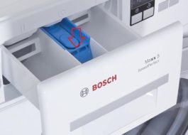 Къде да налея балсам в пералня Bosch