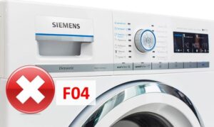 Грешка F04 в пералня Siemens