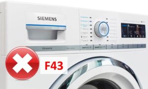 Грешка F43 в пералня Siemens