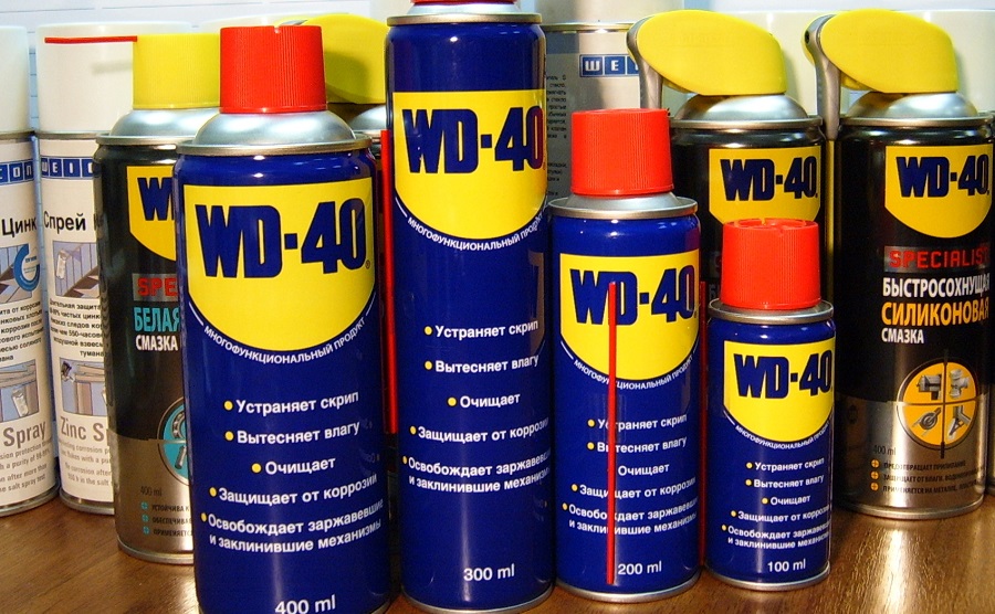 пригответе лубрикант WD-40