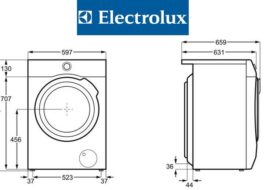 Размери на пералня Electrolux