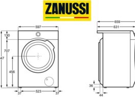 Размери на пералня Zanussi