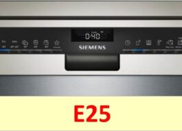 Грешка E25 на съдомиялна машина Siemens