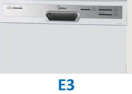 Грешка E3 на съдомиялна Midea