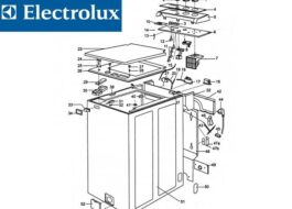 Разглобяване на пералня Electrolux с горно зареждане