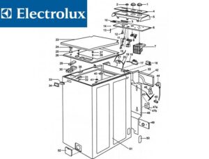 Разглобяване на пералня Electrolux с горно зареждане